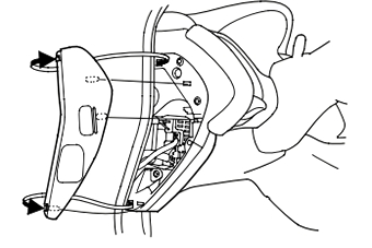 Ubicación de la caja de fusibles del compartimiento de pasajeros