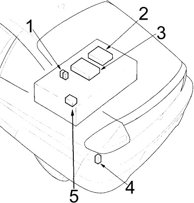 Ubicación de la caja de relés del maletero
