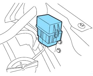 Caja de relé auxiliar